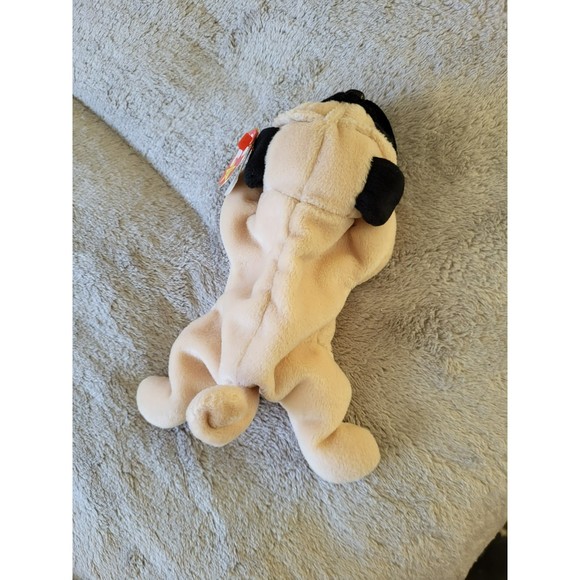 Pugsly Beanie Baby Pug dog 1996 vintage retired - Picture 4 of 7
